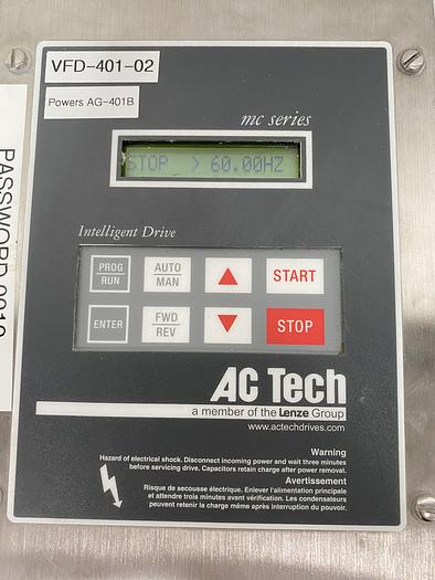 Used Two AC Tech MC Series M1103SE Variable Frequency Drive 120-240V