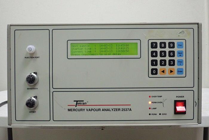 Used Tekran Inc. Model 2537A Mercury Vapor Analyzer