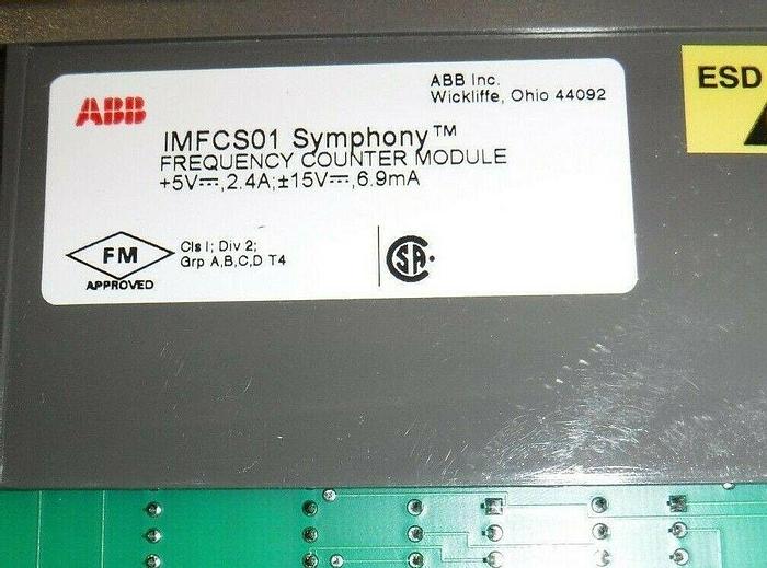 ABB Bailey IMFCS01 Symphony Frequency Counter Module (Rev. B1) 782451092437