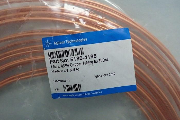 Used Agilent G5180-4196 1/8in. x 0.65in. Copper Tubing