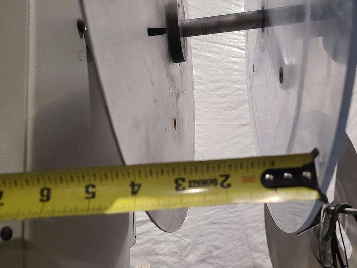 Used P/A Industries Dual Motorized Stock Feed Reels with Antenna Feed Control