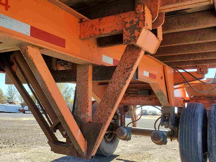 Used Side Dump Trailer Set