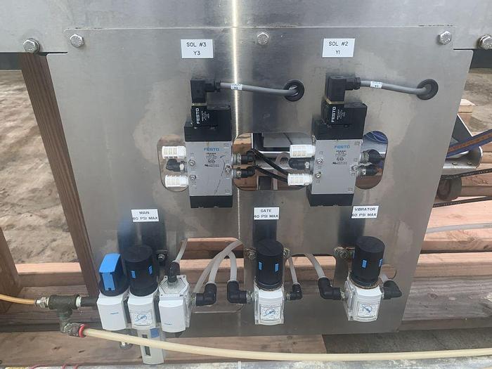 Used Filler, Auger, Nalbach, Mdl NAF-1000, S/st, 1-Head, Conveyor #S744326