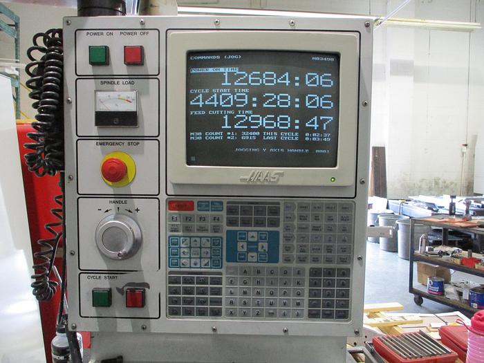 Used 50"X, 20"Y, 25"Z, HAAS, VF- 4, CNC VERTICAL MACHINING CENTER