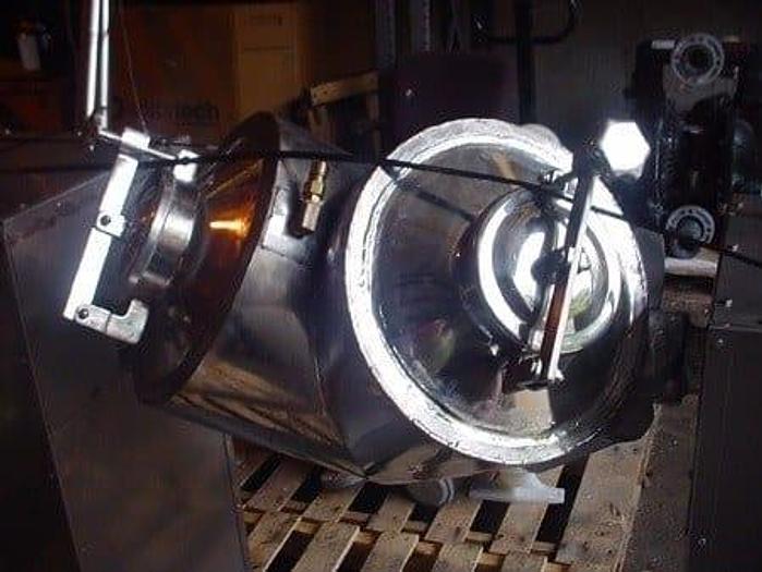 Used 1 CU. FT. WUXI XIN TWIN SHELL BLENDER/DRYER – POLISHED S/S