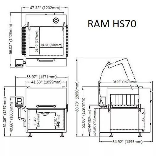 RAM Model HS70 Shrink Dip Tank Tunnel