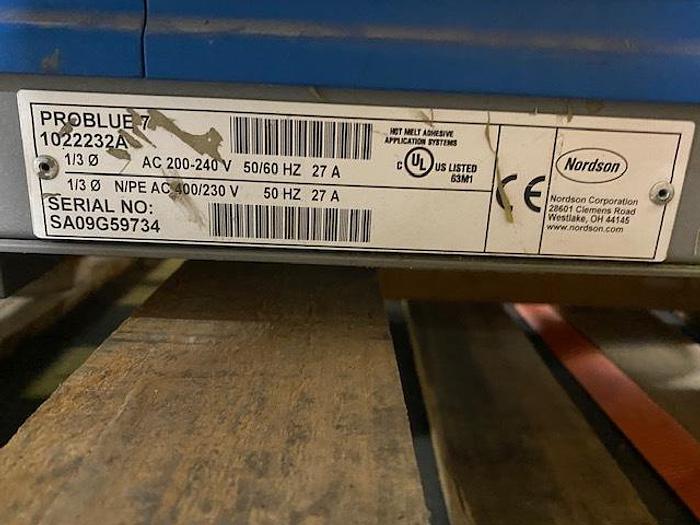 Used NORDSON PROBLUE 7 HOT MELT APPLICATION SYSTEM