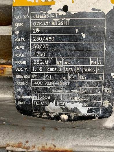 Used Goulds 4'' x 3'' Mild Steel Centrifugal Pump