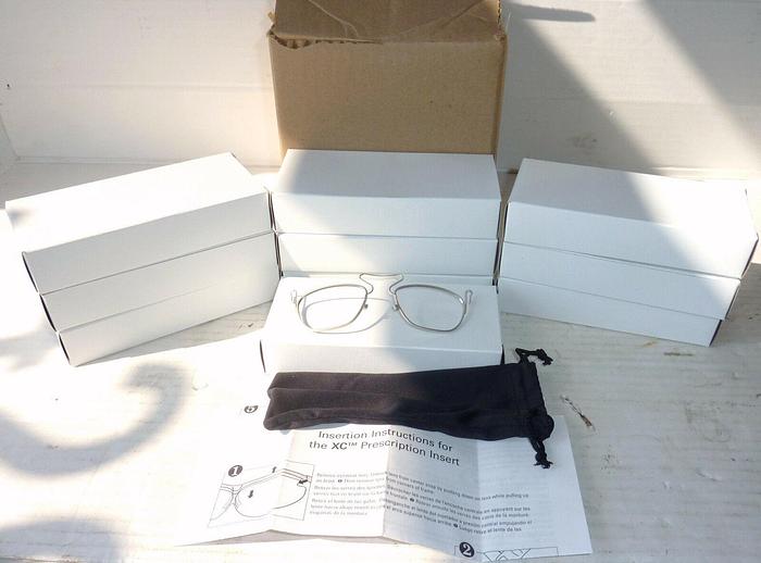 Used 10 Uvex & XC Safety Glasses Prescription Insert - New