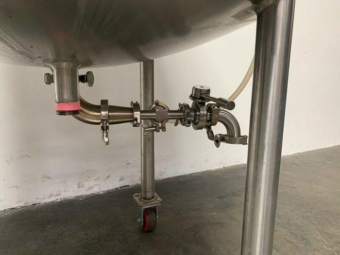 Used Paul Mueller 375 Liter Jacketed Stainless Steel Bioreactor 100 PSI