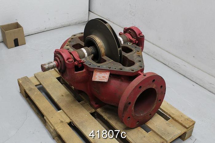 Unused Fairbanks 6" 1824BF Split Case Pump, 7-Vane 16.75" Brass Impeller #41807