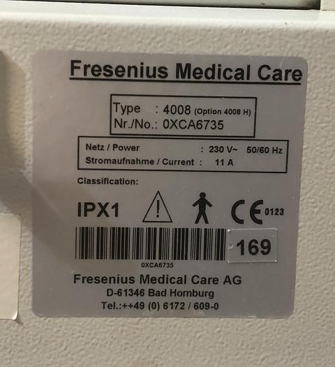 Gebraucht Fresinius-Dialyse-Gerät-4008 H-6735