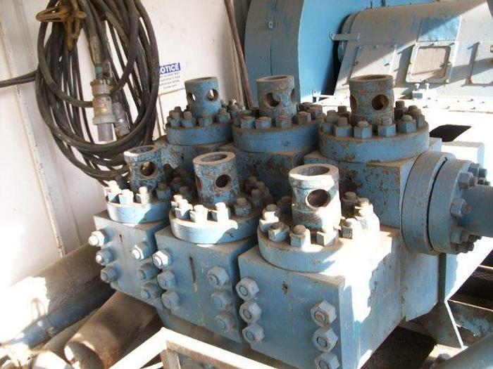 Used National 8P-80 Triplex Drilling Mud Pump Package