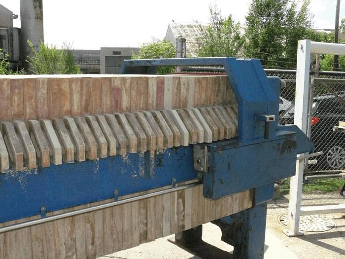 Used 40 CU. FT. JWI FILTER PRESS – 1000 MM – C.G.R. AUTOMATIC