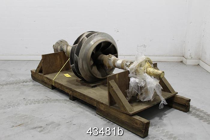 Used Sulzer Z-X70V-2 Stainless Steel Pump Rotating Assembly #43481