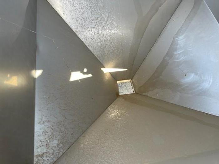 Used 42.5" x 42.5" Stainless Steel Hopper Tank