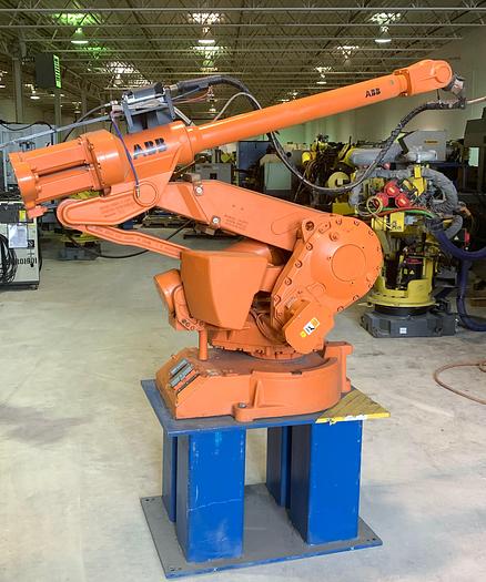 Used ABB IRB 4400L/10 2.53 METER REACH 6 AXIS CNC MIG WELDING ROBOT WITH S4C PLUS CONTROLLER