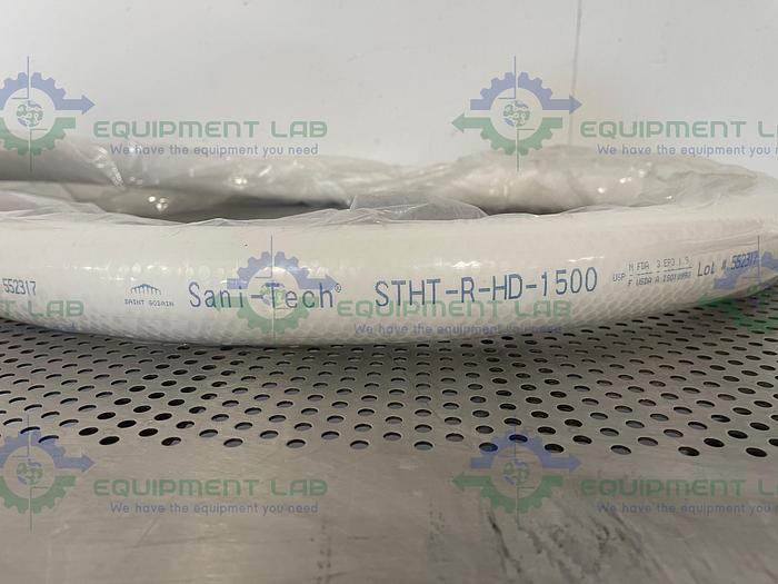 Sani-Tech  STHT-R-HD-1500 10' Heavy Duty Silicone Hose w/ 1 1/2" Sanitary Fitting