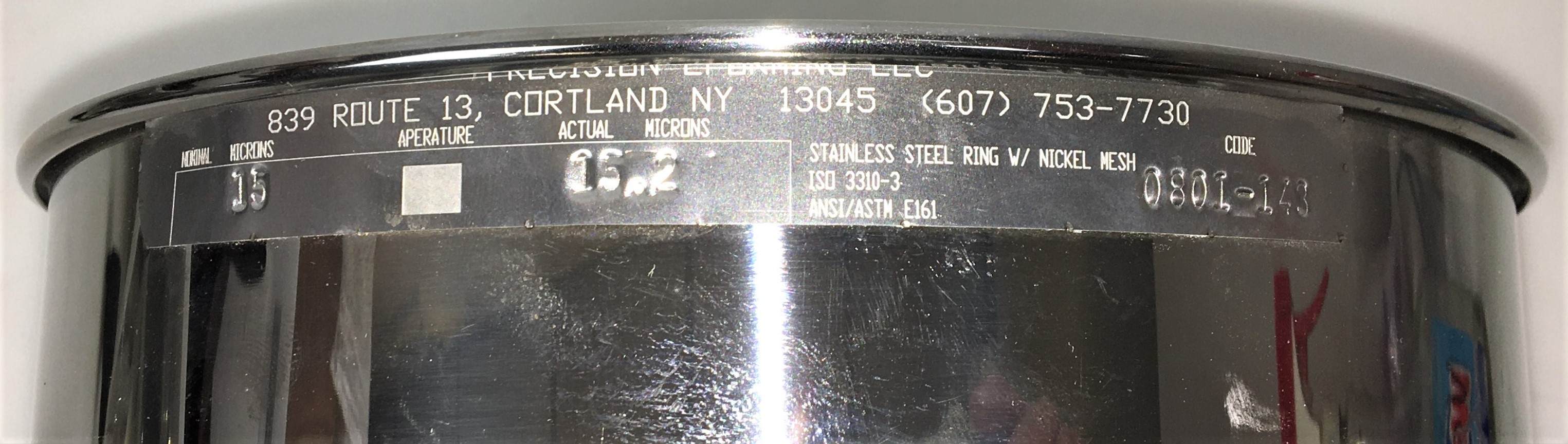 New Open Box Precision Eforming 8FH-15 Electroformed Sieve - 15μm