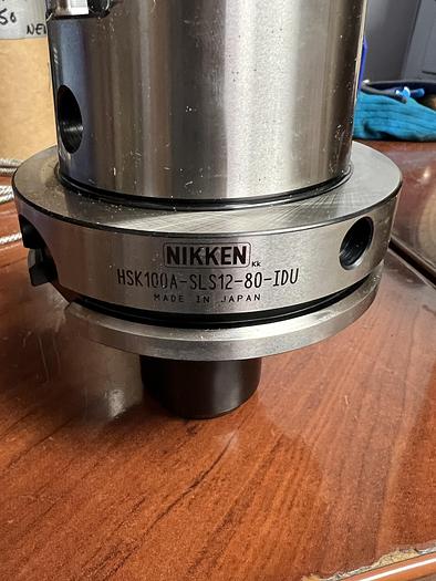 NEW-NIKKEN HSK100A-SLS12-80-IDU HSK 100 12MM END MILL HOLDER
