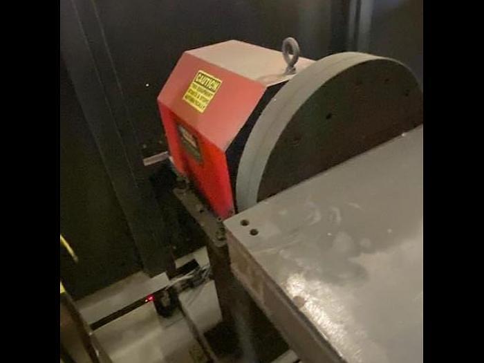 Used LINCOLN SYSTEM 55 DUAL TRUNION MIG WELDING CELL WITH FANUC ARCMATE 120iB/10L 6 AXIS CNC ROBOT