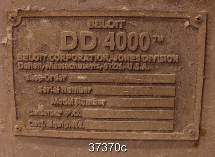 Used Beloit DD4000 42/46 Refiner, 46" Rotor #37370