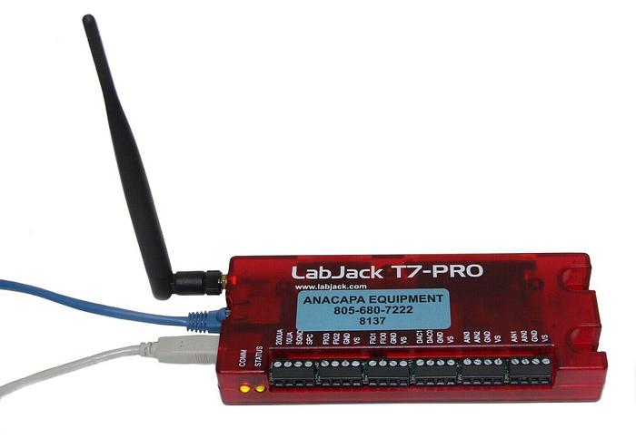 Used LabJack T7-Pro Multifunction DAQ with WiFi, Ethernet, and USB (8137)W