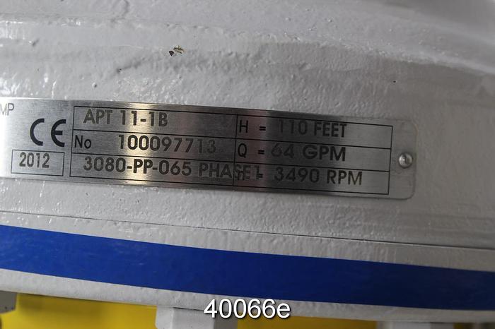 Unused Sulzer APT11-1B Pump, Unused #40066