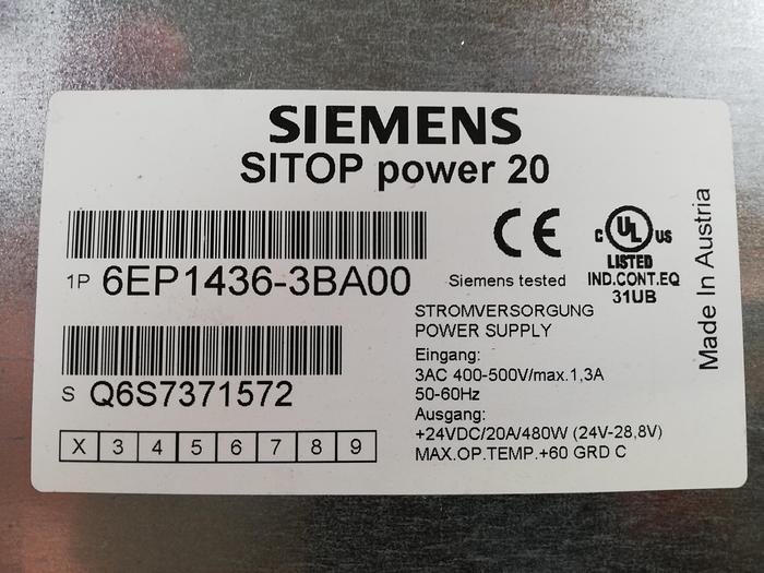 Used Siemens SIMATIC 6EP1 436-3BA00