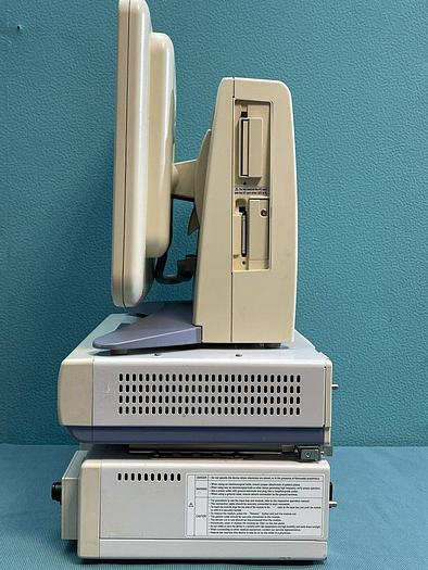 Gebraucht Fukuda Denshi Patientenmonitor Dynascope DS-7300 mit HS-700 Super Module und IB-7300 Input Box