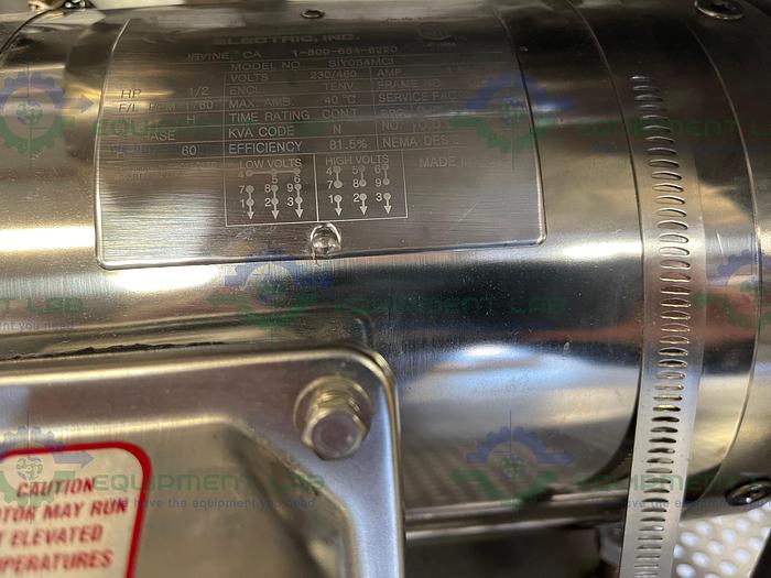 Used Sterling Electric  SIY054MCI Motor w/CMF010 Mass Flow Sensor, 1700R11 Transmitter