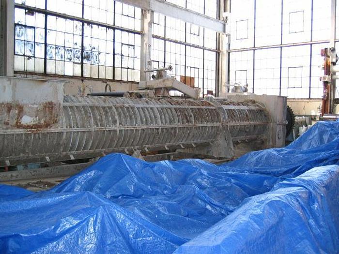 Used Fkc SHX 900 X 7000L Dewatering Screw Press, With Cyclo H-939B, 493/1 Ratio Gear Reducer, 30Bk Variator, 22Kw, 1170 Rpm Motor #18671