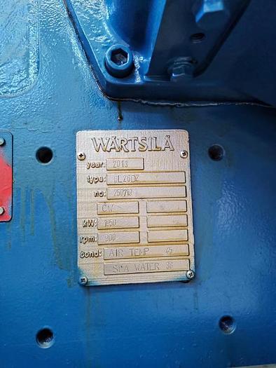 Wartsila W6L26 marine generators built year 2016 new with Tier II certificates