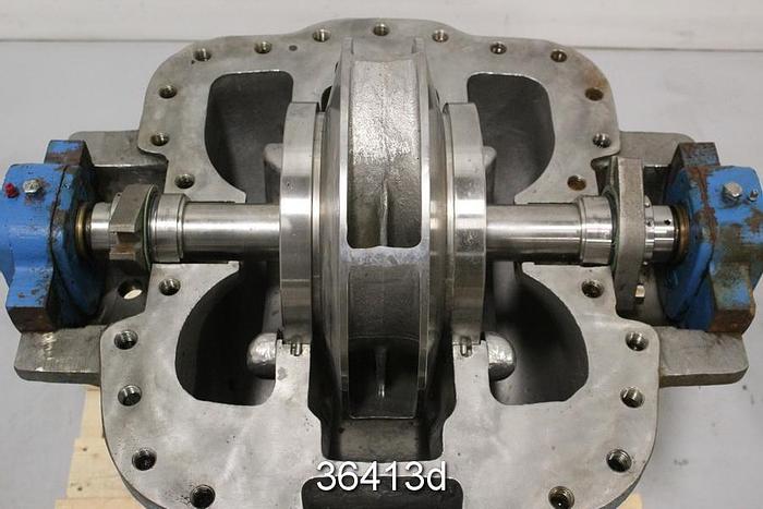 Used Goulds 3410 8x10x14 Split Case Pump, 6 Vane 14" Impeller #36413