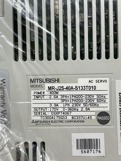 Used Mitsubishi MR-J2S-40A-S133T010