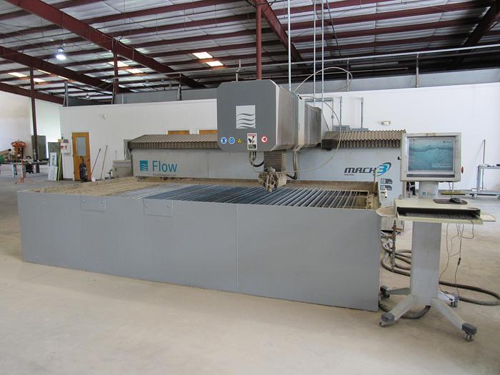 Used 2013 Flow Mach 3 4020B 60,000 PSI 3-Axis CNC Waterjet