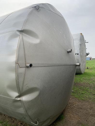 Used Tank, 7,500 Gallon, S/st, 10'2" x 14', On Stand, #S744296