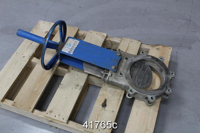 Used Orbinox 8" Hand Operated Knife Gate Valve #41765