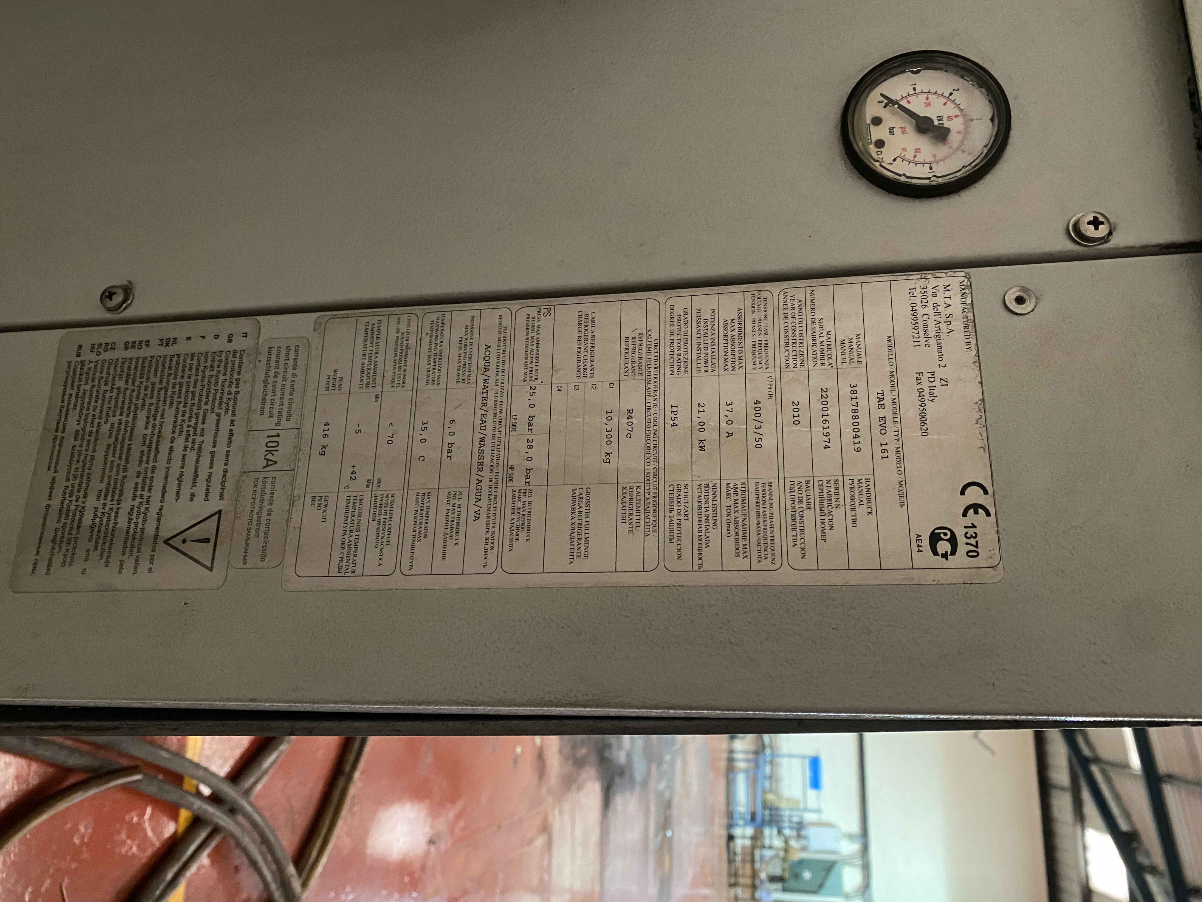 Used 2010 MTA TAE Evo 161 (ICS)