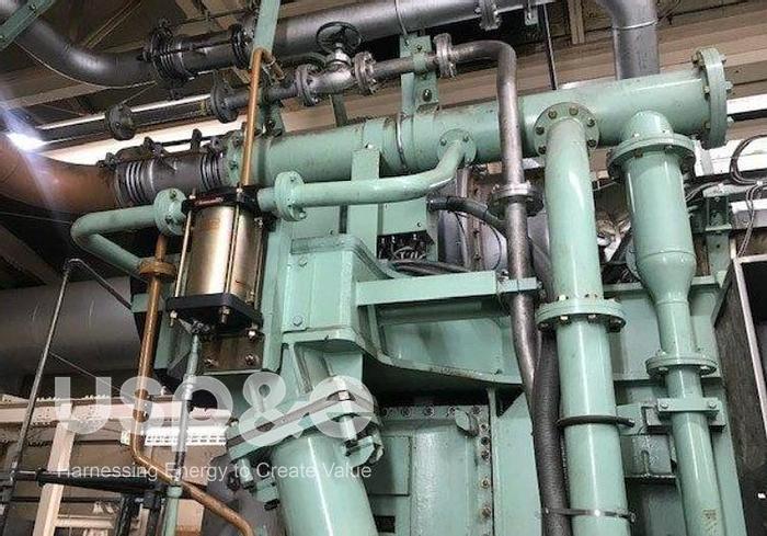 Used 11.4 MW 2003 Used Mitsubishi 18KU30GA Natural Gas Generator Set
