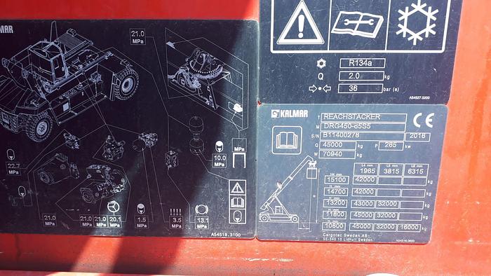 Gebraucht 2016 KALMAR DRG450