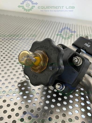 Used ITT  Pure-Flo 1-316L-RA25MAX 3- Way Diaphragm Valve w/ 1" Sanitary Fitting