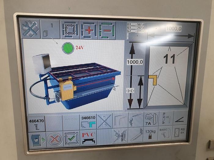 Gebraucht Beschlagtisch Schüco BJM FPM 250 AV
