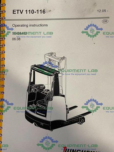 Used Jungheinrich  ETV 114 Electric Reach Truck Forklift 1150 Hours w/ Charger