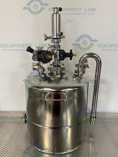 Used Alloy Products 45 Liter Stainless Steel Reactor 50 PSI w/ Bottom Drain & Valves