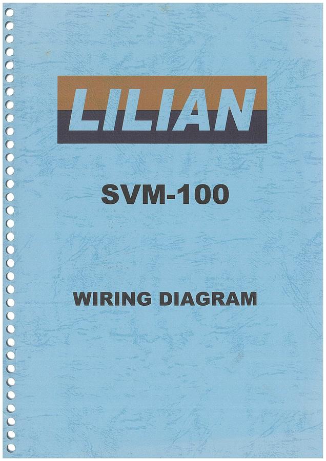 Used Manual for Used Lilian Machine CNC SVM-100 – Wiring Diagram