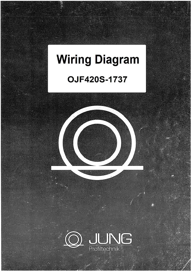Used Manual for Used Jung Machine OJF420S-1737 – Wiring Diagram