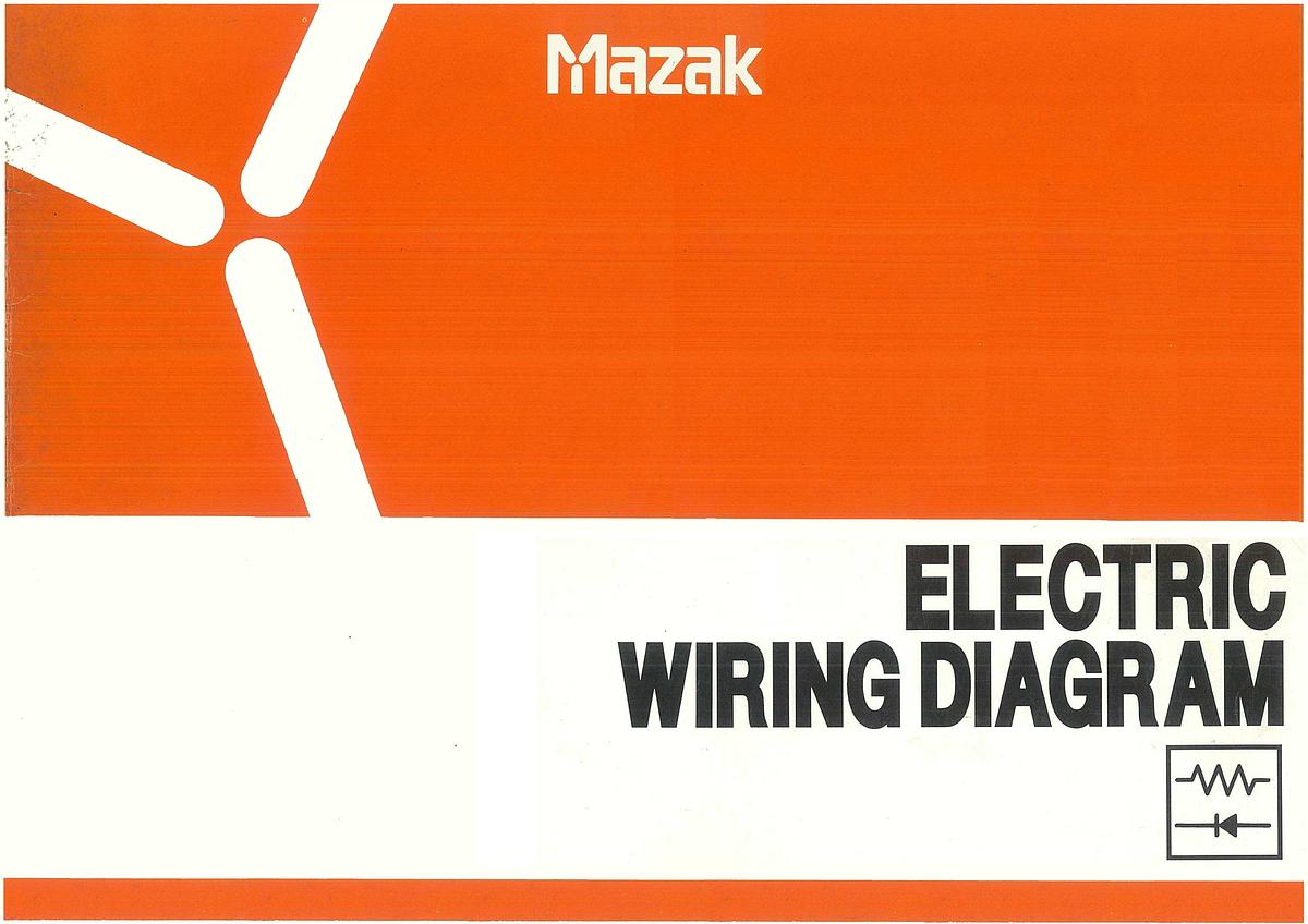 Used Manual for Used Mazak Machine Turning Center M4, M5 (Mazatrol T Plus) – Electrical Circuit Diagrams