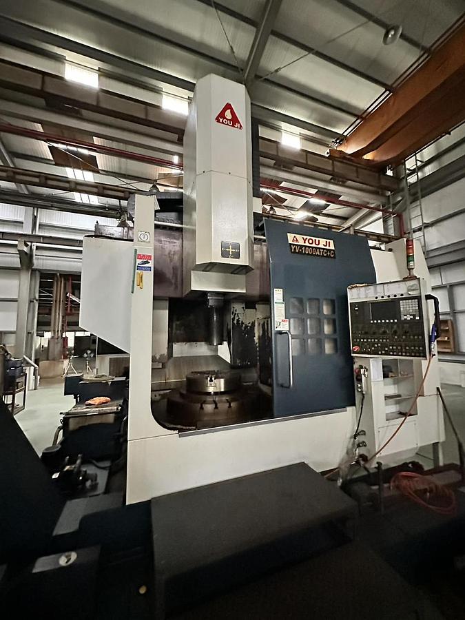 Used USED YOUJI YV-1200ATC VERTICAL LATHE