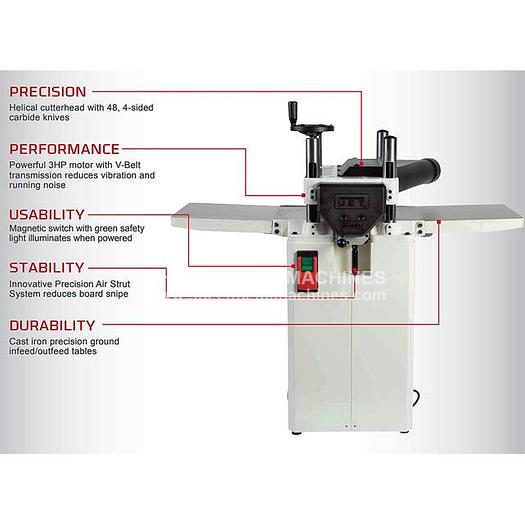 New JET JWP15BHH Helical Head Planer 722155 for Sale at Sheet Metal